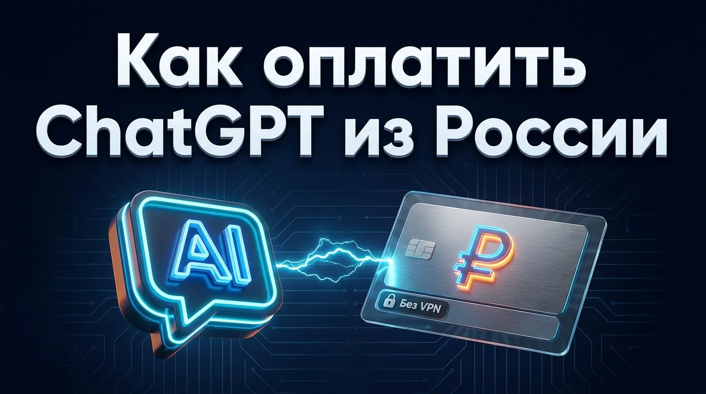Как оплатить ChatGPT из России в рублях без VPN