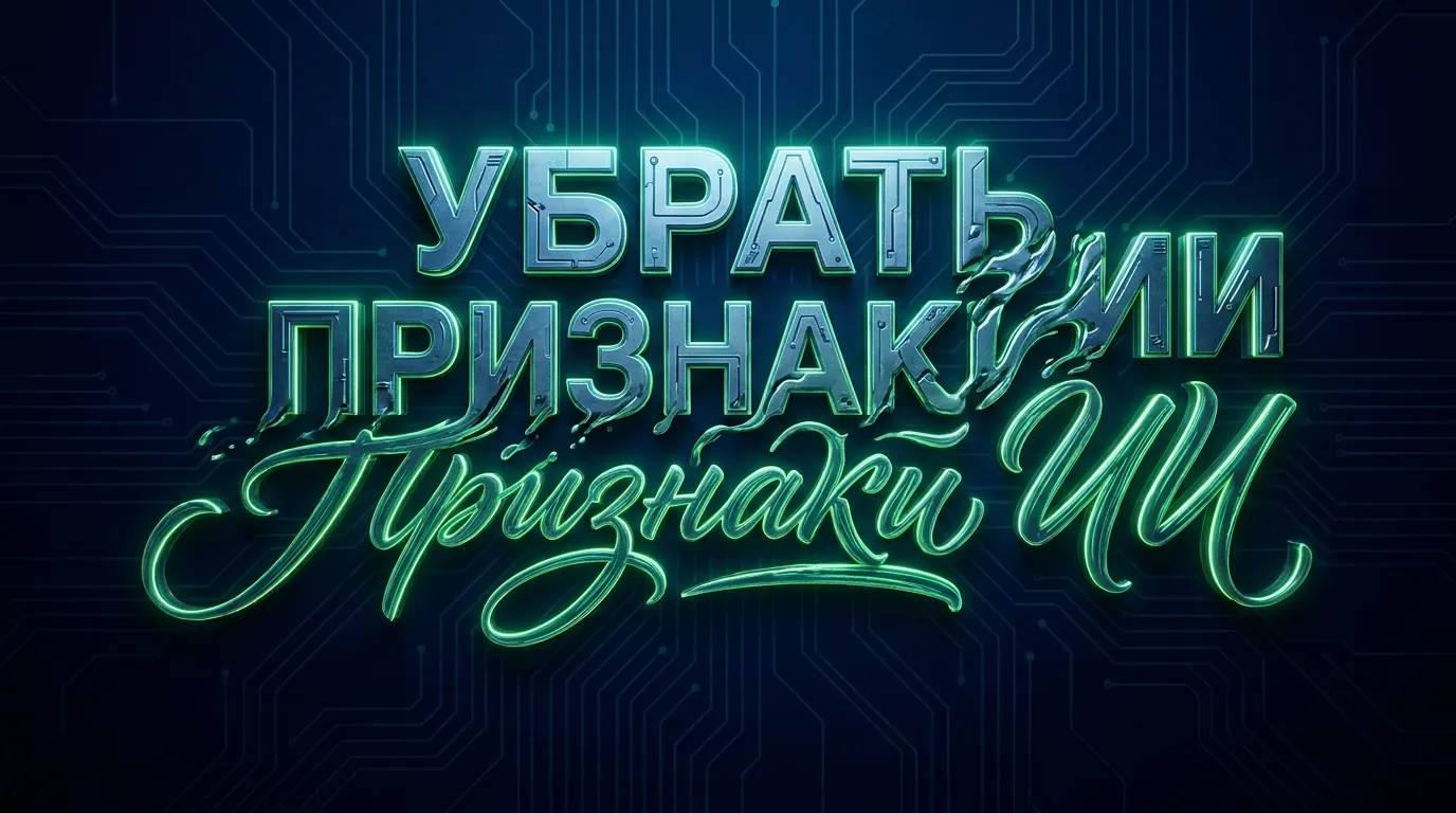 Машинный текст превращается в живой человеческий: как убрать признаки ИИ